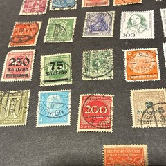 Germany 25 Used Stamps Lot Deutsches Reich Germany & Colonies Collectible