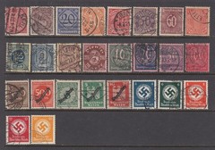 Germany WW1 and WW2 OFFICIALS – Back of the Book Issue (USED) NICE