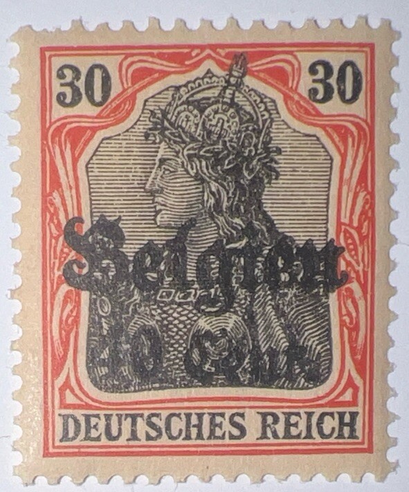 Travelstamps: Germany Offices in Belgium Stamps WWII, 30pf w/ 40c OP MOGNH Wmk