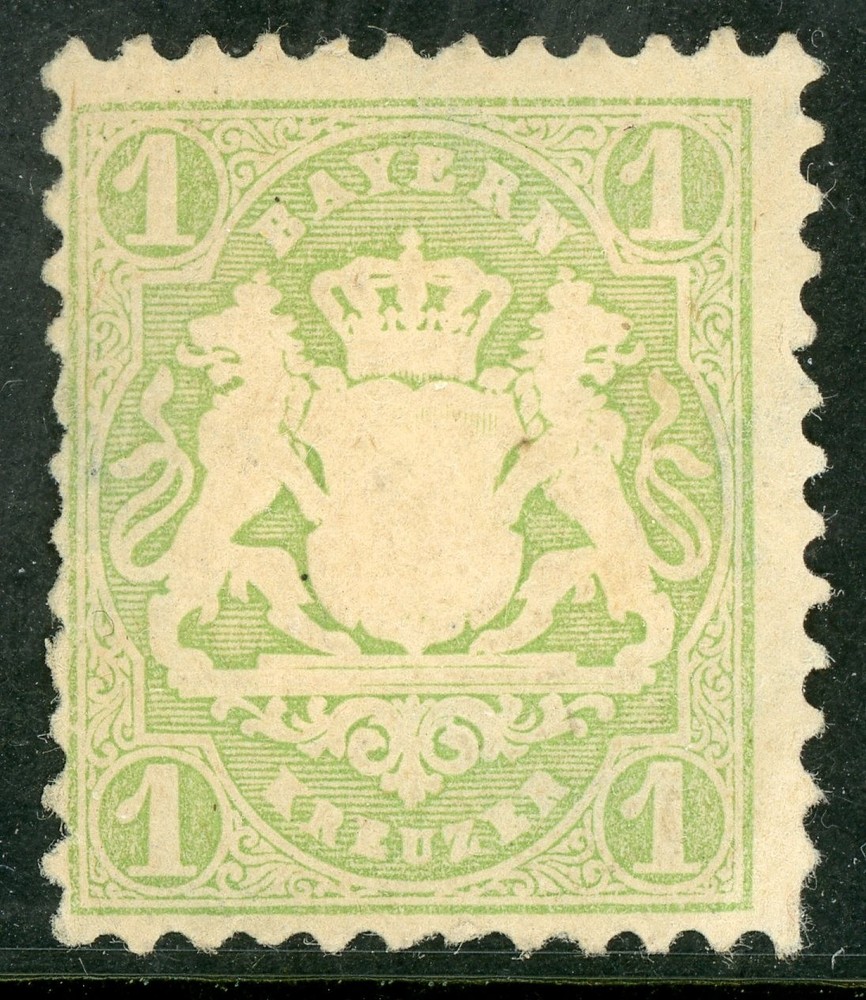 Germany 1870 Bavaria 3k Green Scott #23 Mint R180