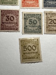 GERMANY German Reich 1923 – 10 Stamps in Series – MH