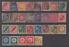 Germany WW1 and WW2 OFFICIALS – Back of the Book Issue (USED) NICE