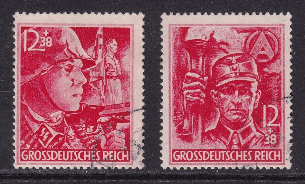 GERMANY 1945 Storm Troopers set of 2 SG 897-898 Used (CV £180)
