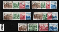 Stamp sets X5 Sc 498-501 1941 Germany Third Reich Leipzig Spring fair #2585