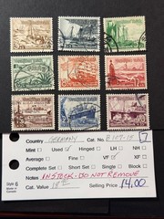 Germany Semi-Postal B 107 – 115 Used * 2024 Scott Catalogue Value $ 18.90
