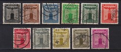 GERMANY REICH SERVICE STAMPS COMPLETE SET Mi.# 144/154 VERY FINE USED