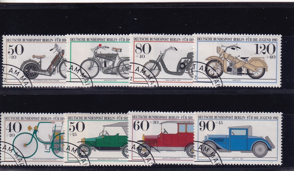 Berlin used 660-3 & 694-7 SC B187-90 & B198-201 Cars /Motorcycles