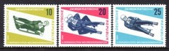Germany, DDR Scott # 808-10 VF MNH 1966 10th Intl. Tobogganing Championships
