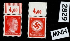 MNH stamp set Hitler & WWII Swastika 1941 & 1942 PF08 Third Reich Germany #2829