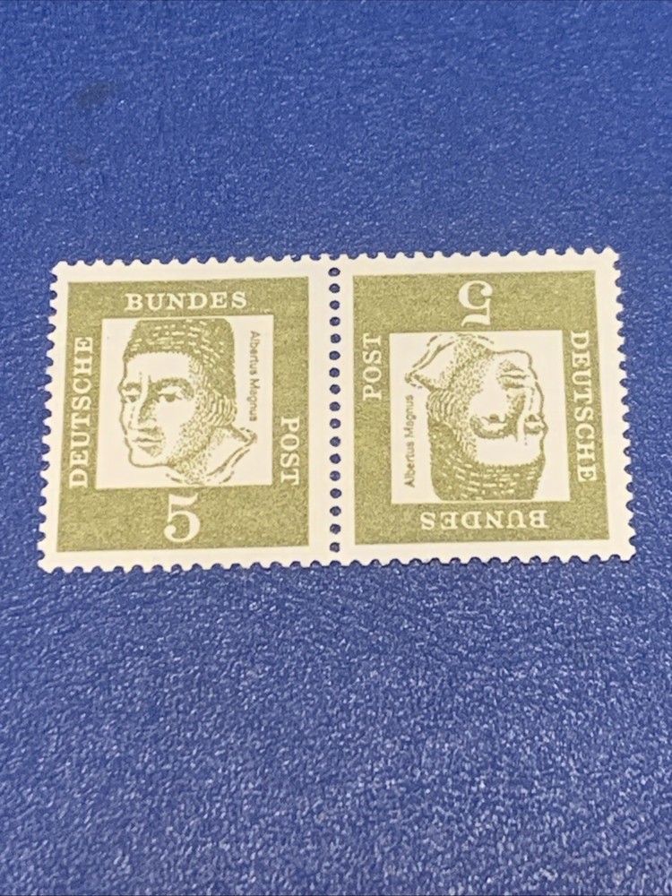 GERMANY. BLOCK OF TWO DEUTSCHE BUNDES POST STAMP -:- IN MINT UN-CONDITION.