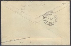 Danzig 1931 Poland Germany Graf Zeppelin 3.SAF Registered Mi229a Cover F 107022