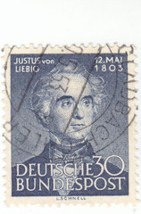 Germany – 30p Violet Blue – Scott # 695 – Used