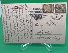 1940s German Postal Cover A Small Light And Deep Darkness German Cancellations