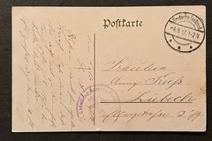 Travelstamps:Germany WWII Charity Postcard for Volunteer Red Cross Nurses Lübeck