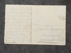 WW1 WWI German Deutsche soldiers Birthday postcard w Feldpost stamp Germany