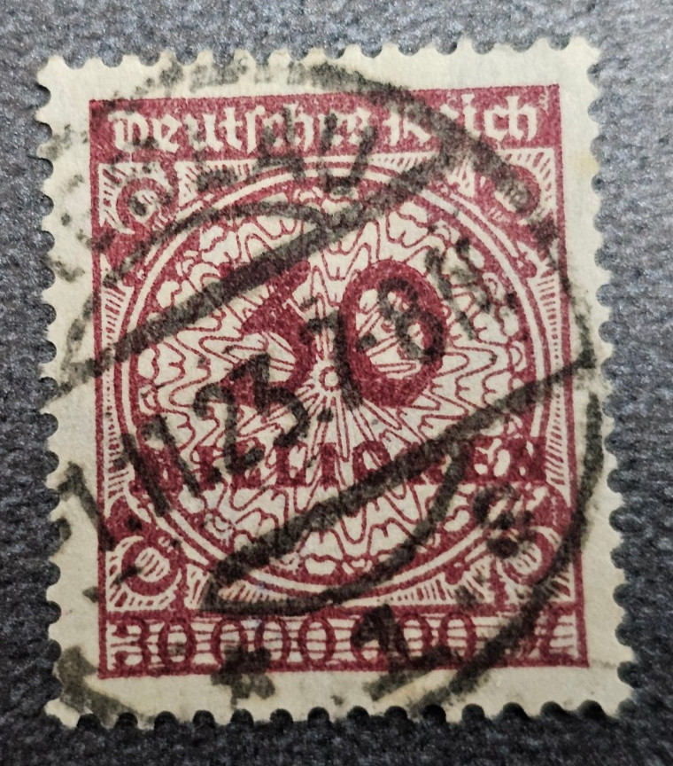 Stamp Germany Reich 30 Millionen Mark 1923 Infla Mi. Nr. 320 [🇩🇪39156-12]