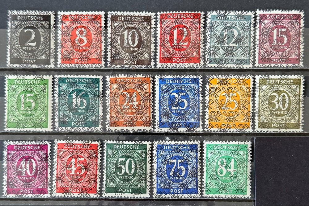 Germany Allied Occupation Zone 1948 Mi 52 II-68 II MNH VF