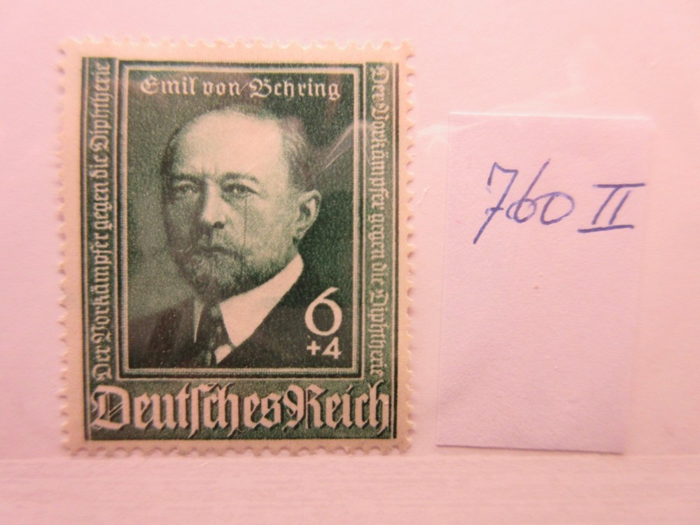 GERMANY, PLATE FAULT, Michel: 760II, MINT LIGHTLY HINGED, Lot31, Cat €30