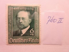 GERMANY, PLATE FAULT, Michel: 760II, MINT LIGHTLY HINGED, Lot31, Cat €30