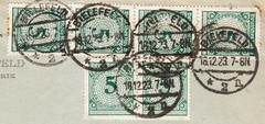 Germany Inflation Era Hirschfeld Men’s Underwear Bielefeld 1923 6x5pf Cover 6y