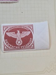7 Vintage German Military Airmail Parcel Post Stamps Feldpost 1941 – 1950 WWII