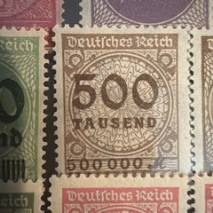 German 1923 Hyperinflation Stamp Collection – Surcharge & Definitives – MNH