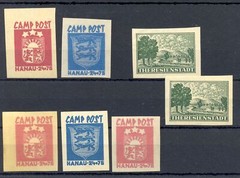 GERMANY-WW II LOCAL -CAMP POST – 6 ST */** –REPRINTS.
