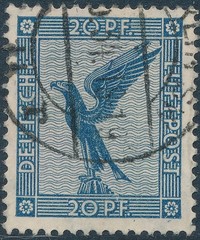 Stamp Germany Reich Mi 378-83 Sc C27-34 1926 Luftpost Airmail Eagle Empire Used