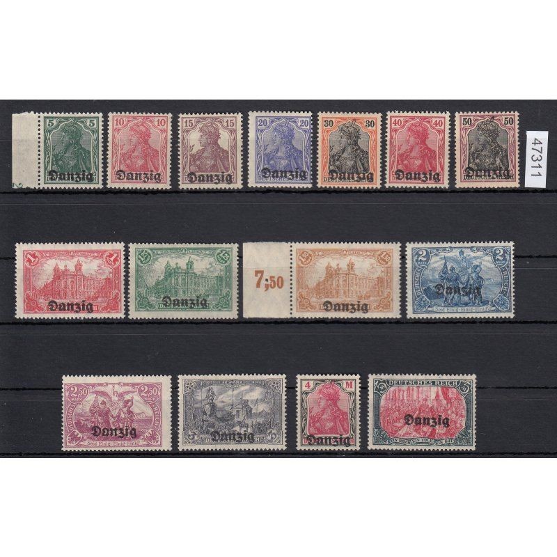 Danzig 1920 Mi. Nos. 1-15 **