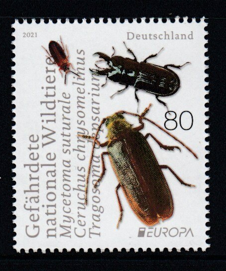 GERMANY Endangered National Wildlife (Beetles) MNH stamp