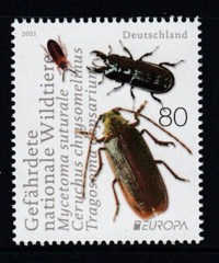 GERMANY Endangered National Wildlife (Beetles) MNH stamp