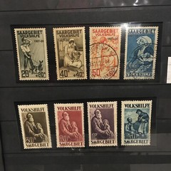 SAAR Saargebiet Volkshilfe Semi Postal Stamp Collection GERMANY Used & Mint