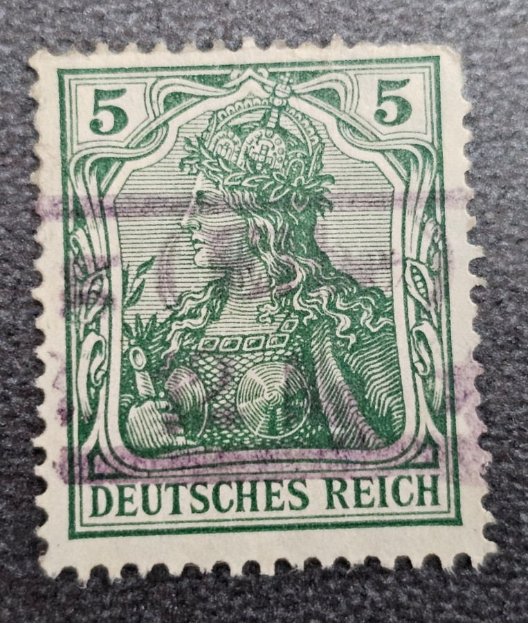 Stamp Germany Deutsches Reich Germania 5 Pfennig 1905 Mi. Nr. 85 [🇩🇪39672-13]