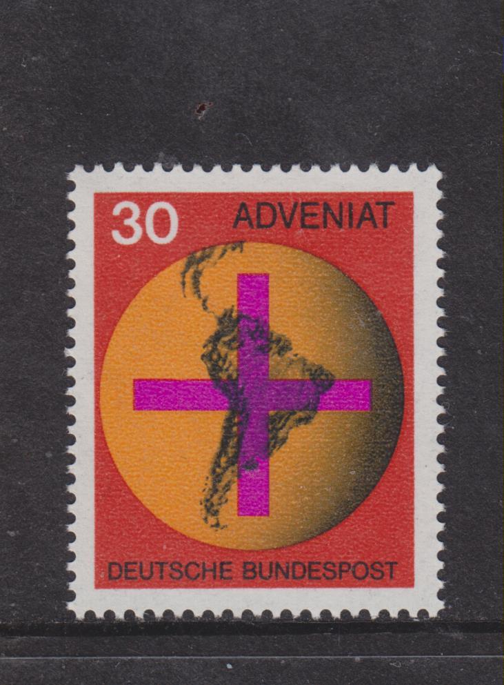 WEST GERMANY SG 1450 MNH MINT STAMP BUNDESPOST 1967 ADVENIAT CATHOLIC CHURCH