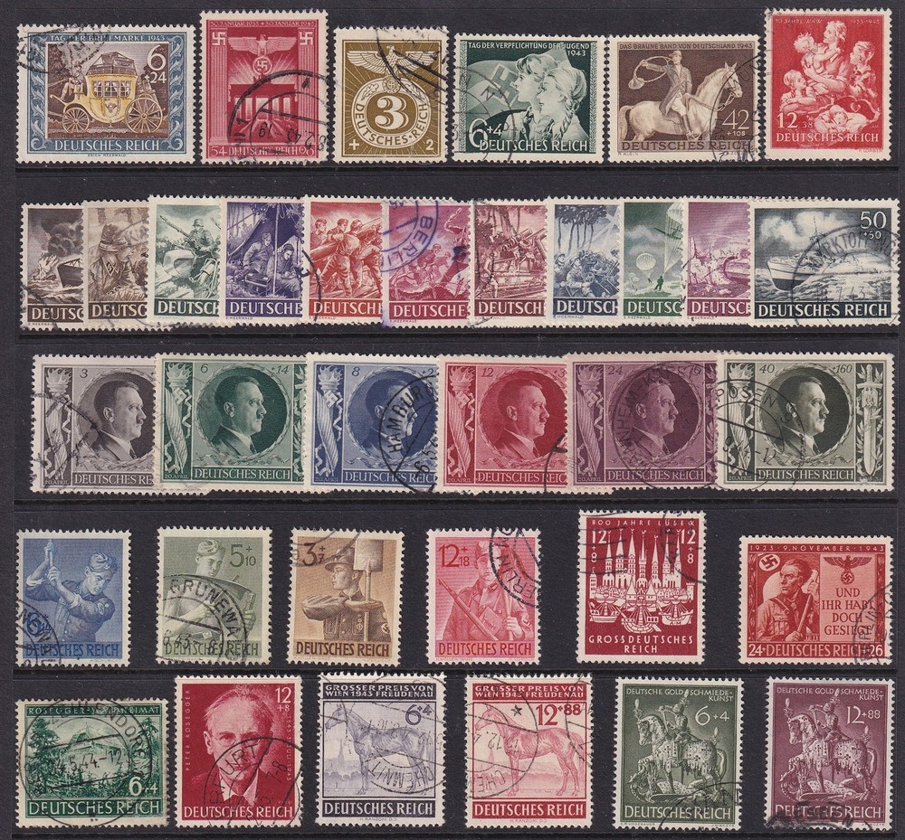 Lot-R Authentic Historical Stamps Germany Feldpost WWII Wehrmacht Hitler Stuka U