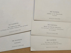 German Die Wartburg Castle Photo Cards Set x 5 Postcards