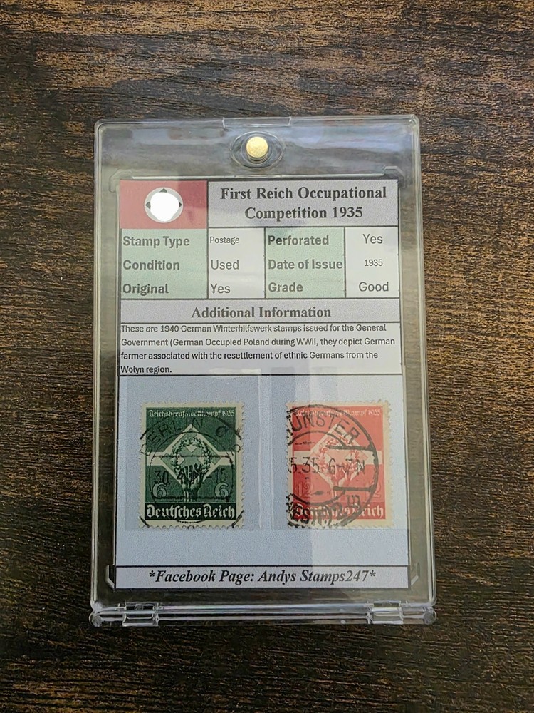 Nazi Third Reich Germany Occupational Competition pre WW2 1935