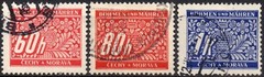 GERMANIA Boemia e Moravia 1939/1940 – Segnatasse – Usati 60/80 h. e 1 K. #S#DRM