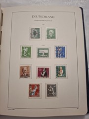 BRD Sammlung 1951-1963 in Leuchtturm-Vordruckalbum – Posthorn-Satz, Heuss, Europ