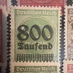German 1923 Hyperinflation Stamp Collection – Surcharge & Definitives – MNH
