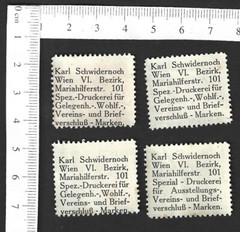 Germany Felix Dahn Author vintage poster stamps MNH (4)