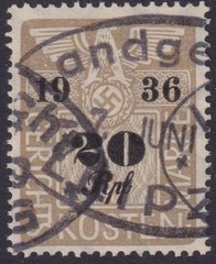 Stamp Germany Poland Revenue WWII Court Document Fee 1936 Selection Used