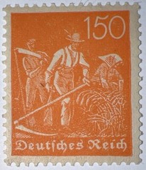 Travelstamps: 1922 Germany Deutsches Reich 150pf Stamp Scott #175/Mi 189 MOGNH.