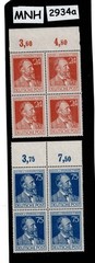 MNH Stamp block set 1947 Germany Sc 578-579 Heinrich von Stephan #2934a
