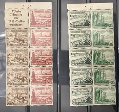 GERMANY – # B107/112 Ships Booklet Panes Mint NH – CV $71