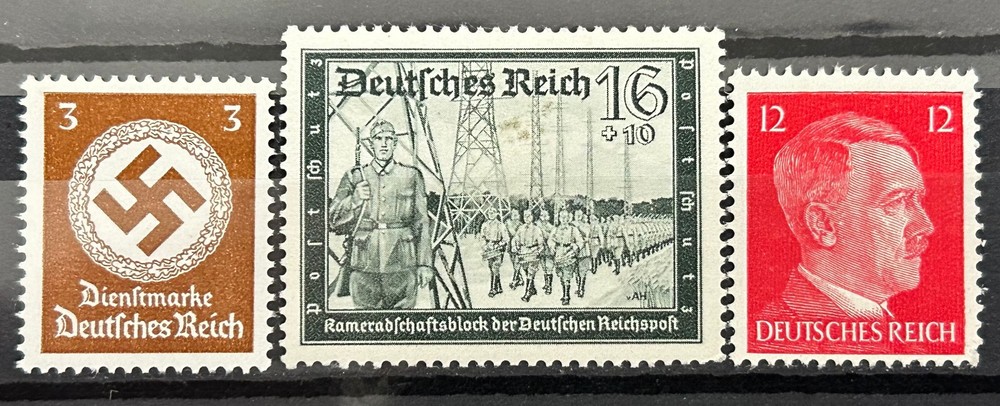 German Stamps Third Reich MNH officials Hitler swastika etc Mint ww2 /585