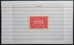 Germany 1923 Inflation Revenue Stamp 200 Tausend Mark Deutsches Reich Mint