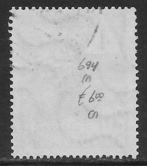 GERMANY SCOTT 694 USED VF – 1953 20pf MULTI-COLOR – PREVENT TRAFFIC ACCIDENTS