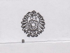 GERMANY – 1872 – ⅓ Groshen – Green – SG17 – Arms Embossed: Type B – used