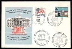1964 German – American Friendship week Stamp Club special event Cover